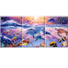 TRI INSPIRATIONS GREETING CARD Dolphin Tropical Treasures